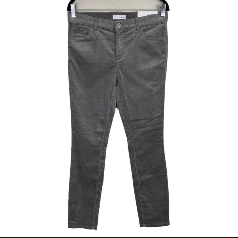 NWT Loft grey corduroy skinny pants